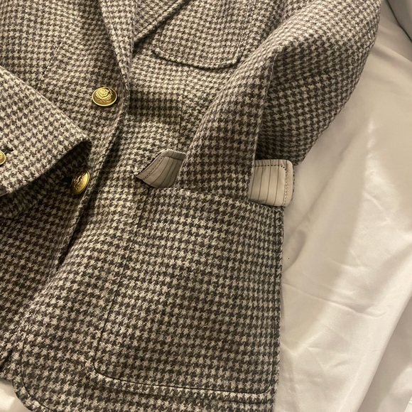 Women's Blazer tan brown size petite 0 Jcrew wool fully lined brand new - Picture 4 of 7